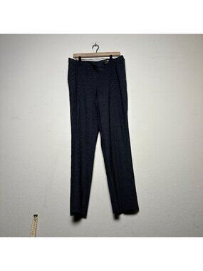 Hugo Boss Pant Designer Trousers Women 10 Prep Office Slacks Zip Wool Tailored